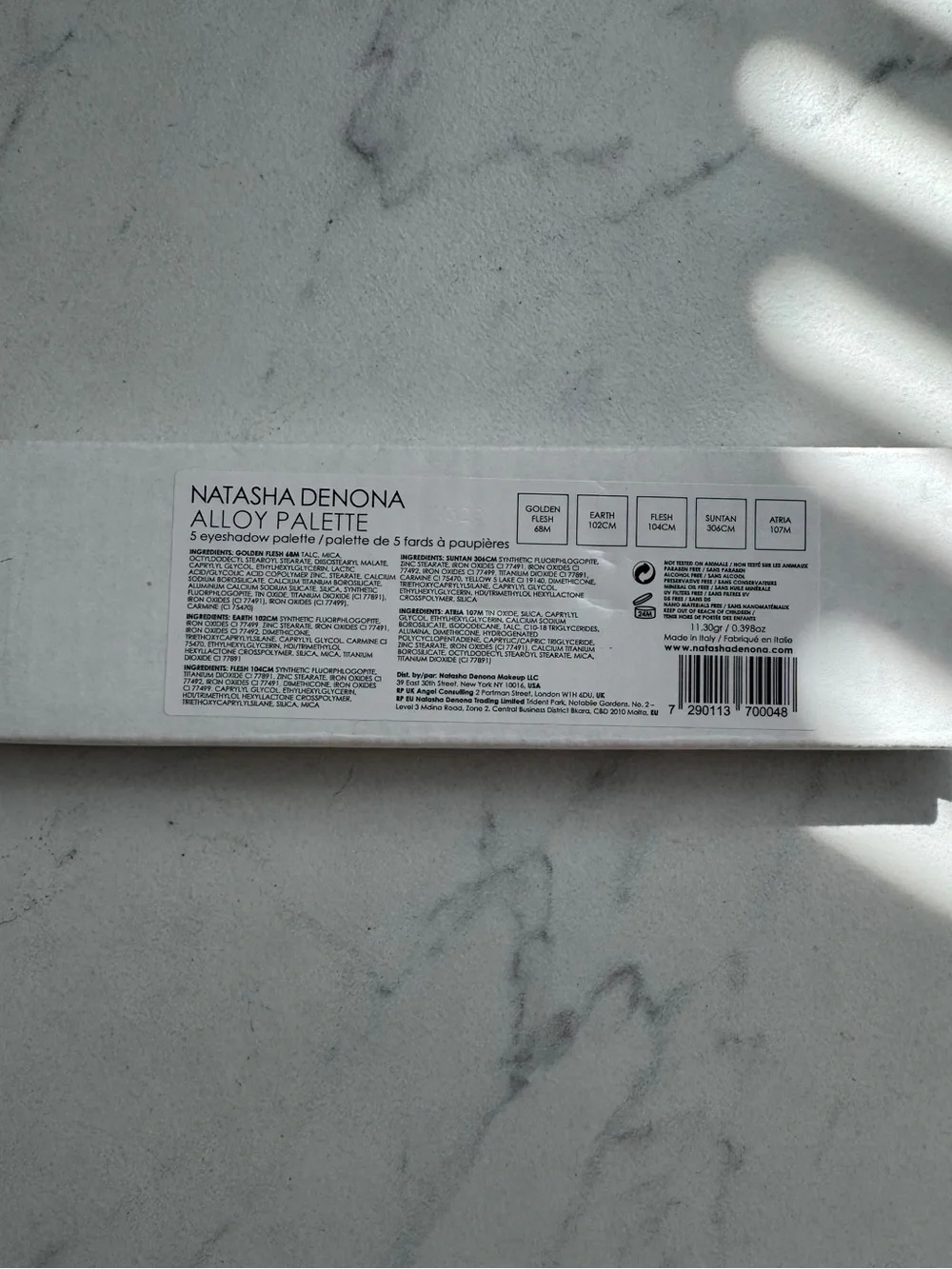 NATASHA DENONA ALLOY EYESHADOW PALETTE
